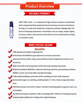 UBST-702F Univo Waterproaof Customized Pressure Sensors for Oil Liquid Level Control